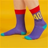 Thumbnail 2 - 40 Birthday Joke Funny Men's Socks