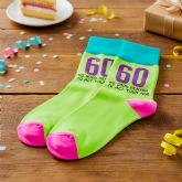 Thumbnail 1 - Funny Mens 60th Birthday Socks