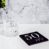 Thumbnail 2 - 50th Birthday Whisky Glass and Coaster