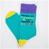 Thumbnail 1 - Growing Up is Optional Funny Men's Socks