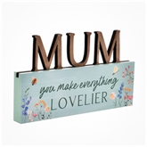 Thumbnail 2 - The Cottage Garden Mum Letter Mantel Plaque