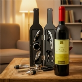 Thumbnail 1 - Harvey Makin Bar Set Wine Bottle Shape Corkscrew Set