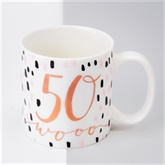 Thumbnail 1 - Luxe Ceramic Female 50th Birthday Mug