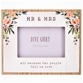 Thumbnail 1 - Mr & Mrs Love Story 6 x 4 Photo Frame