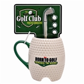 Thumbnail 1 - Golf Ball Mug & Putter Pen Set - 'Born To Golf'