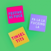 Thumbnail 6 - Cheeky Christmas Ceramic Coaster Set