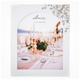 Thumbnail 4 - White Floral Glass Arch Photo Frame - 8" x 10"