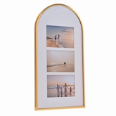 Thumbnail 2 - Gold Arched Collage Triple Photo Frame -  6" x 4"