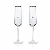 Thumbnail 1 - 25th Anniversary Flute Glasses - Set of 2