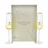 Thumbnail 3 - 50th Anniversary Flute Glasses - Set of 2