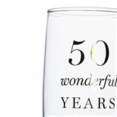 Thumbnail 2 - 50th Anniversary Champagne Flute Glasses - Set of 2