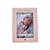 Thumbnail 2 - Granddaughter Pink Resin Photo Frame - 4" x 6"