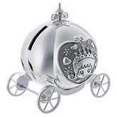 Thumbnail 1 - Silver Plated Coach Money Box