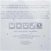 Thumbnail 3 - White Triple Baby Photo Frame & Casting Kit