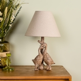 Thumbnail 1 - Geese Wood Effect Table Lamp