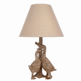 Thumbnail 2 - Geese Wood Effect Table Lamp