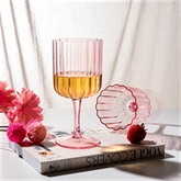 Thumbnail 1 - Set of 2 Scalloped Wine Glasses