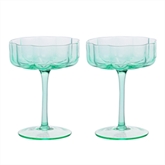 Thumbnail 2 - Set of 2 Scalloped Martini Glasses