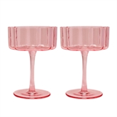 Thumbnail 3 - Set of 2 Scalloped Martini Glasses