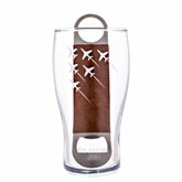 Thumbnail 2 - RAF Red Arrows Etched Pint Glass & Bottle Opener Set