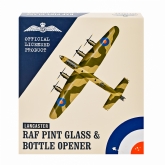 Thumbnail 2 - RAF Lancaster Etched Pint Glass & Bottle Opener Set