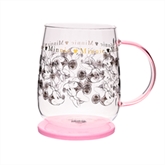Thumbnail 3 - Disney Classic Collectable Minnie Mouse Glass Mug With Lid