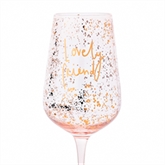 Thumbnail 2 - "Lovely Friend" Wine Glass
