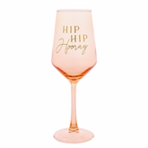 Thumbnail 1 - "Hip Hip Hooray" Wine Glass
