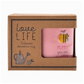 Thumbnail 3 - Love Life Mummy Embossed Mug