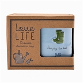 Thumbnail 3 - Love Life Dad Embossed Mug