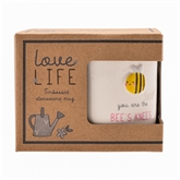 Thumbnail 3 - Love Life "You are the Bee's Knees" Embossed Mug