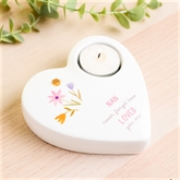 Thumbnail 1 - Love Life Ceramic Nan Tea Light Candle Holder