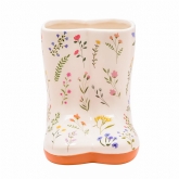 Thumbnail 3 - The Cottage Garden Floral Wellies Ceramic Vase