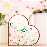 Thumbnail 1 - The Cottage Garden Mum Mantel Heart Plaque