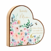 Thumbnail 2 - The Cottage Garden Mum Mantel Heart Plaque