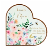Thumbnail 3 - The Cottage Garden Mum Mantel Heart Plaque