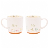 Thumbnail 1 - Love Story Mr & Mrs Ceramic Mugs