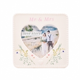 Thumbnail 1 - Love Story Ceramic Mr & Mrs Photo Frame