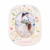 Thumbnail 2 - Love Story Engagement Ceramic Floral Photo Frame