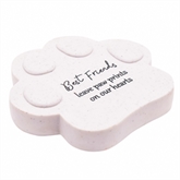 Thumbnail 1 - "Best Friends Leave Pawprints" Pet Memorial Paw Plaque