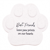 Thumbnail 2 - "Best Friends Leave Pawprints" Pet Memorial Paw Plaque
