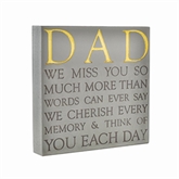 Thumbnail 1 - Dad Memorial Square Plaque