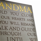 Thumbnail 2 - Grandma Memorial Square Plaque