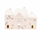Thumbnail 3 - "Where I Need To Be" Ceramic House Tea Light Holder