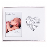 Thumbnail 1 - Baptism Silver Heart Photo Frame