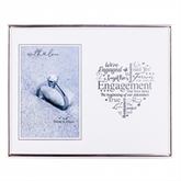 Thumbnail 1 - Engagement Silver Heart Photo Frame