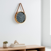 Thumbnail 1 - Wooden Wall Clock with Hanging Belt
