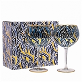 Thumbnail 3 - Set of 2 Zebra Print Gin Glasses