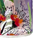 Thumbnail 3 - Budgie Multi-Coloured Glass Water Bottle