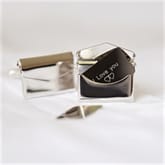 Thumbnail 1 - Personalised Secret Message Engraved Cufflinks